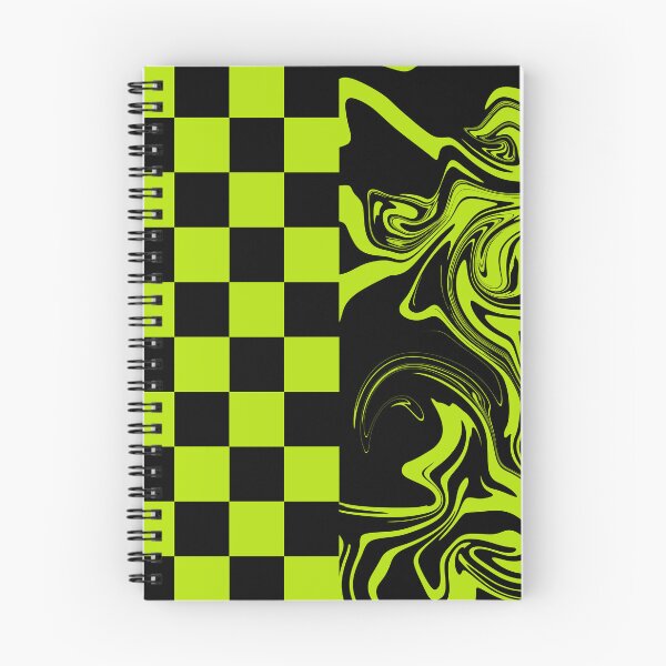 Item preview, Checks and Swirls - Lime Green and Black designed and sold by LAEC-Shop.