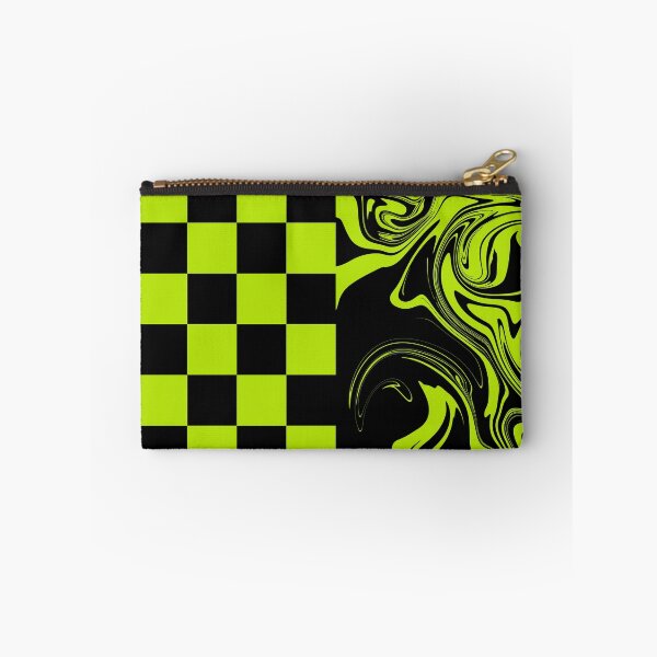 Item preview, Checks and Swirls - Lime Green and Black designed and sold by LAEC-Shop.