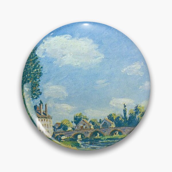 Item preview, Alfred Sisley -Bridge  and Water Mill of Moret in Summer designed and sold by tomorrowsart.