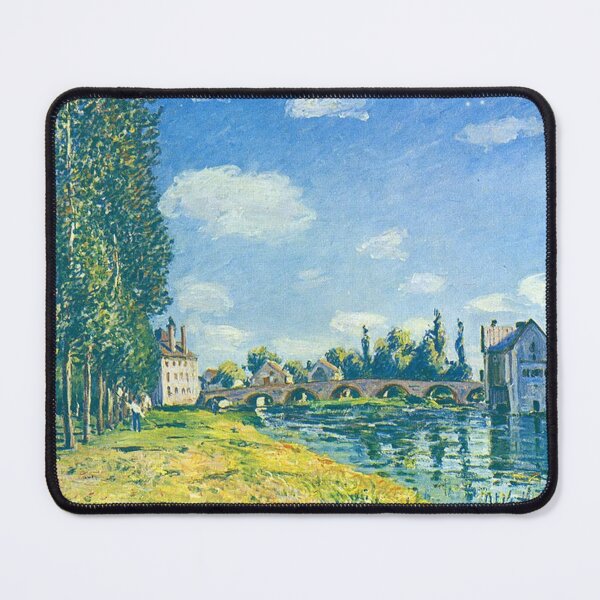 Item preview, Alfred Sisley -Bridge  and Water Mill of Moret in Summer designed and sold by tomorrowsart.
