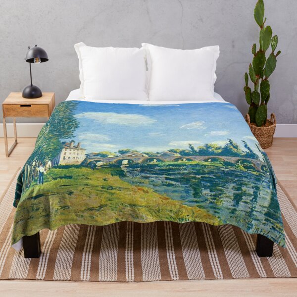 Item preview, Alfred Sisley -Bridge and Water Mill of Moret in Summer designed and sold by tomorrowsart.