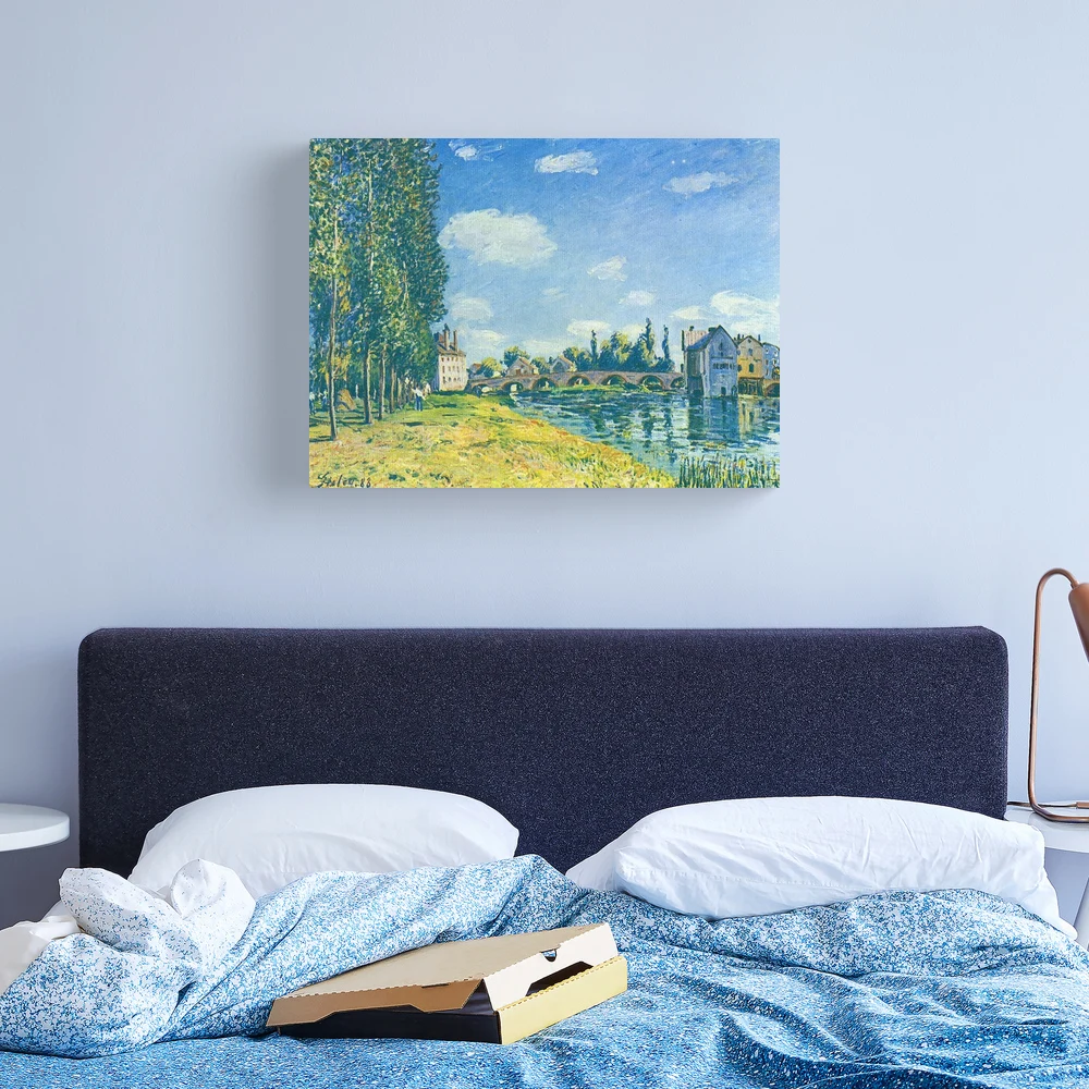 Alfred Sisley Art poster シスレー boats-of-the-seine-poster-or-