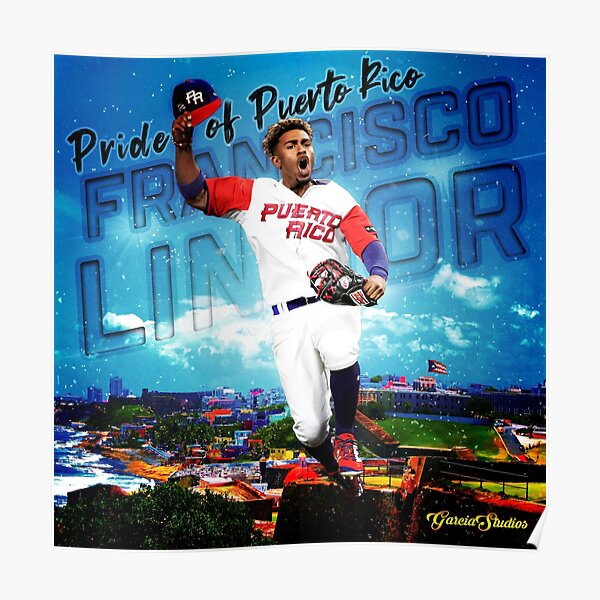 MLB Cleveland Indians - Francisco Lindor 17 14.72 x 22.37 Poster, by  Trends International 