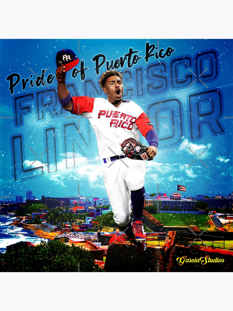 Francisco Lindor - Puerto Rico sports poster Sticker for Sale by