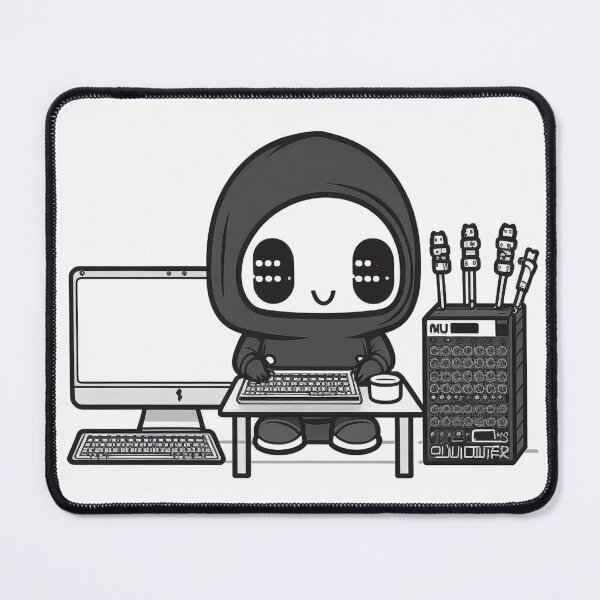 Item preview, Ghost hacker hacking laptop with friends designed and sold by NxtGenArt.
