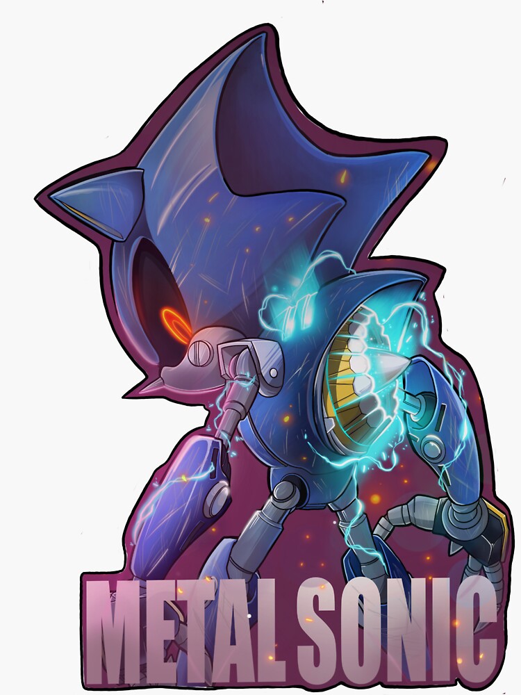 Metal Sonic Menacing | Sticker