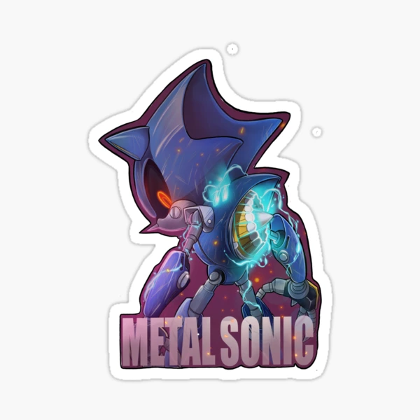 Neo Metal Sonic icon Sticker for Sale by DanielCostaart