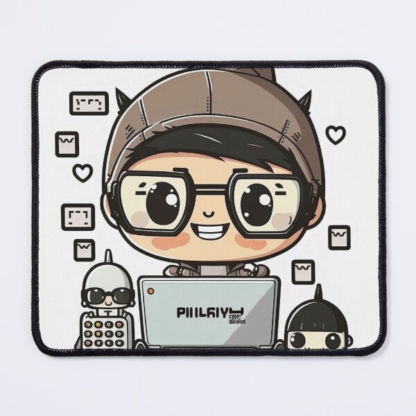 Item preview, Happy hacker hacking laptop with friends designed and sold by NxtGenArt.