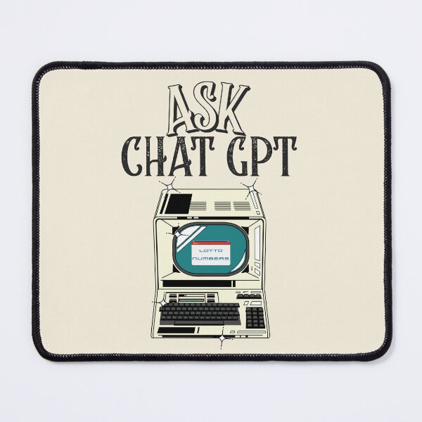 Item preview, ASK CHAT GPT FOR THE LOTTO NUMBERS FUNNY CHAT GPT t-SHIRTS designed and sold by VBRIdesings.