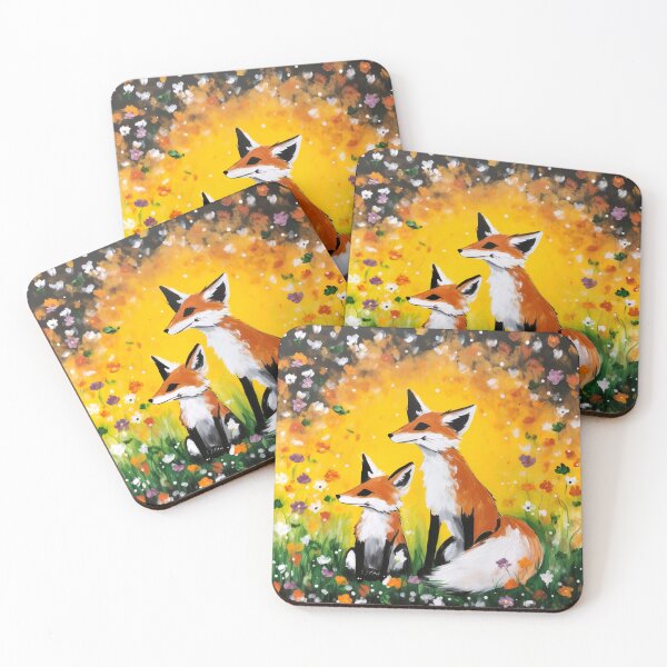 Item preview, Finger Painted Mother Fox Love designed and sold by Matt's Artificial Nature.