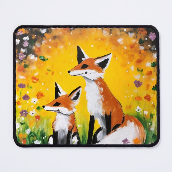 Item preview, Finger Painted Mother Fox Love designed and sold by Matt's Artificial Nature.