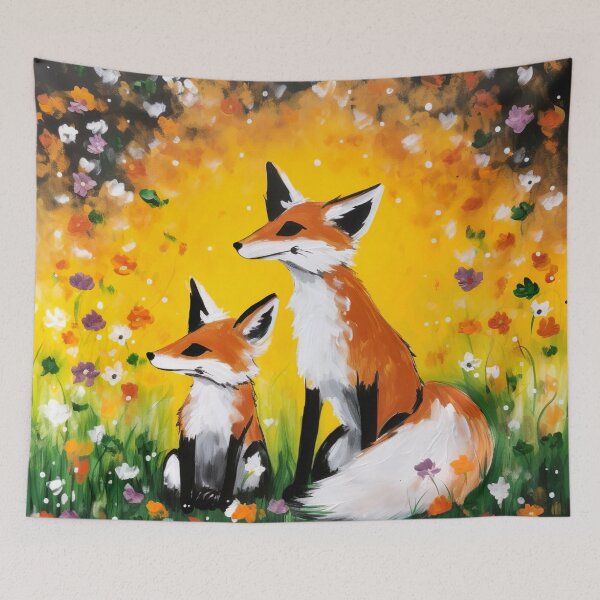 Item preview, Finger Painted Mother Fox Love designed and sold by Matt's Artificial Nature.