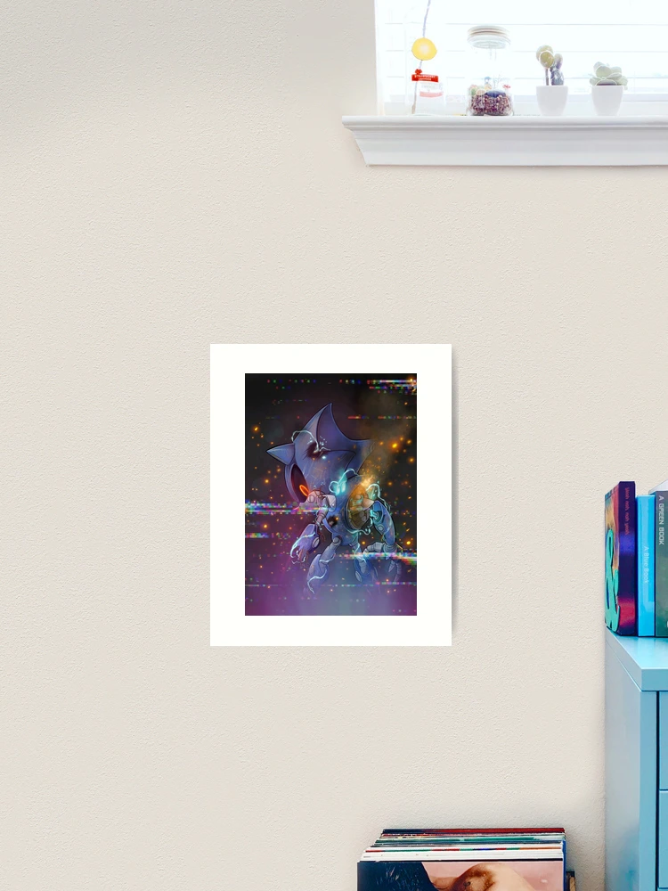 Malfunction metal sonic  Art Board Print for Sale by DeadDarkXIII