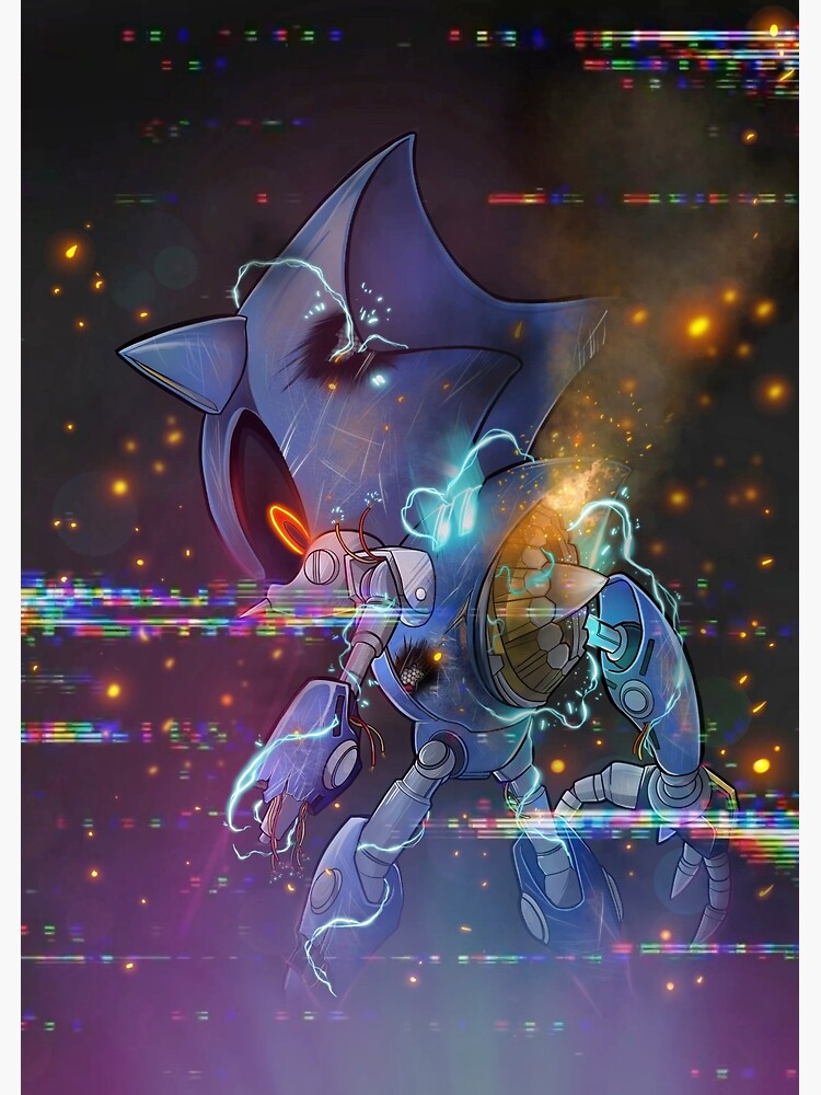 neo metal sonic art Metal Print for Sale by danielroy4