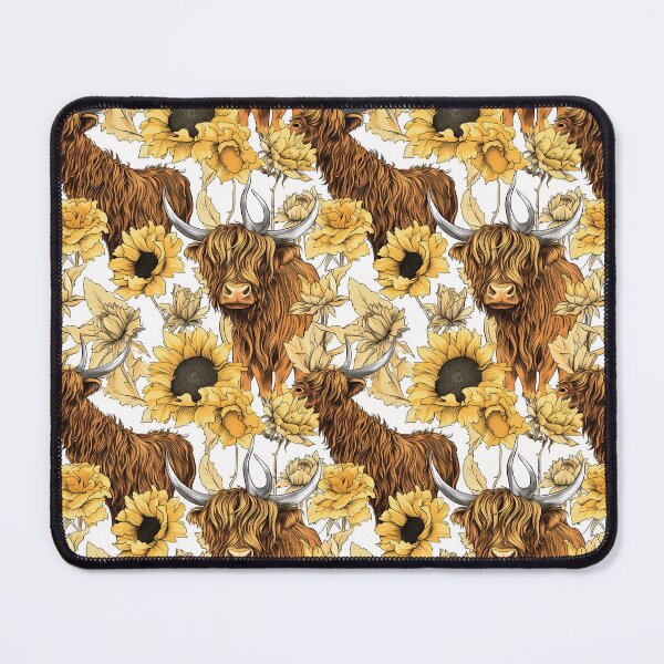 Item preview, Highland Cow and Sunflowers  designed and sold by uuniquegoods.