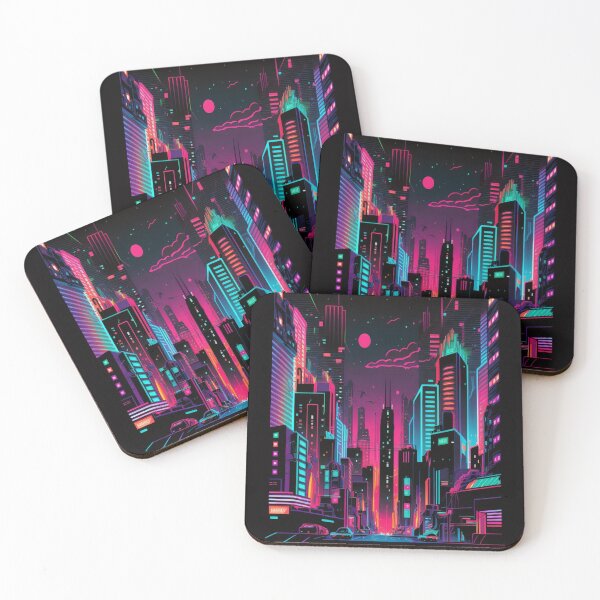 Item preview, AI Generated Neon City designed and sold by BogoAi.