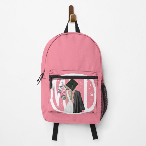 Item preview, MSc master degree doctor graduate survivor woman girl  (Pink/peach) designed and sold by Sasinka.