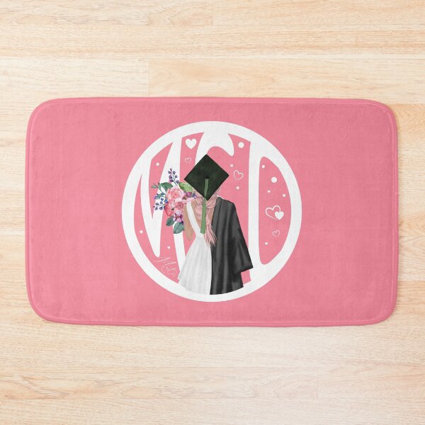 Item preview, MSc master degree doctor graduate survivor woman girl  (Pink/peach) designed and sold by Sasinka.