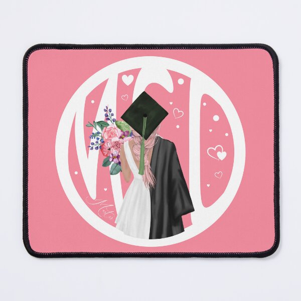 Item preview, MSc master degree doctor graduate survivor woman girl  (Pink/peach) designed and sold by Sasinka.