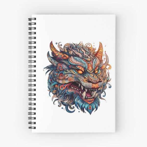 Item preview, Máscara de dragón - Ilustración - Hermosa - Diseño - Tatuaje designed and sold by MrBadDream.