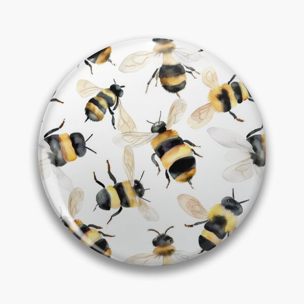 Item preview, Buzzing Beauty: Watercolor Bumblebee Pattern Apparel and Homeware Collection designed and sold by ThePurpleMelon.