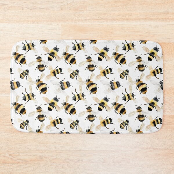 Item preview, Buzzing Beauty: Watercolor Bumblebee Pattern Apparel and Homeware Collection designed and sold by ThePurpleMelon.