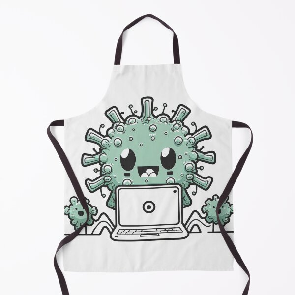 Item preview, Cute happy computer virus will eat your data designed and sold by NxtGenArt.