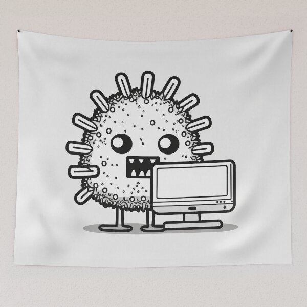Item preview, Evil computer virus will eat your data designed and sold by NxtGenArt.