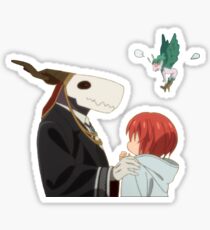 The ancient magus bride Elias Ainsworth Chise Hatori Sticker