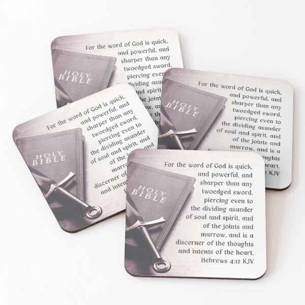 Item preview, Hebrews 4:12 King James Version Bible Verse designed and sold by Caregiverology.