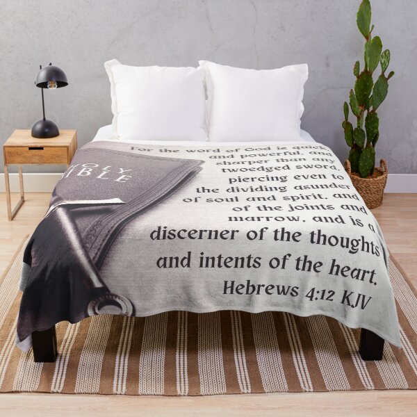 Item preview, Hebrews 4:12 King James Version Bible Verse designed and sold by Caregiverology.