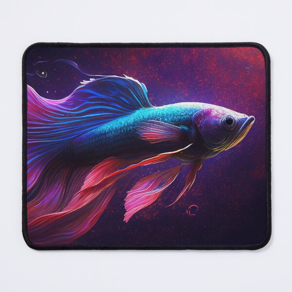 Item preview, Betta Fish Dark Red Ocean designed and sold by neuzoticart.
