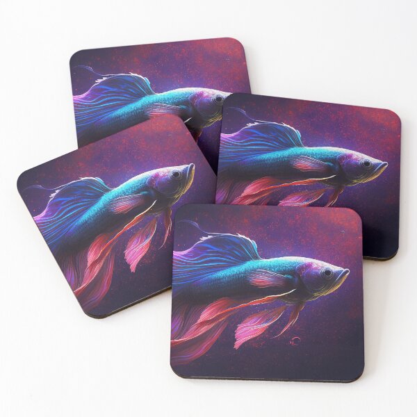 Item preview, Betta Fish Dark Red Ocean designed and sold by neuzoticart.