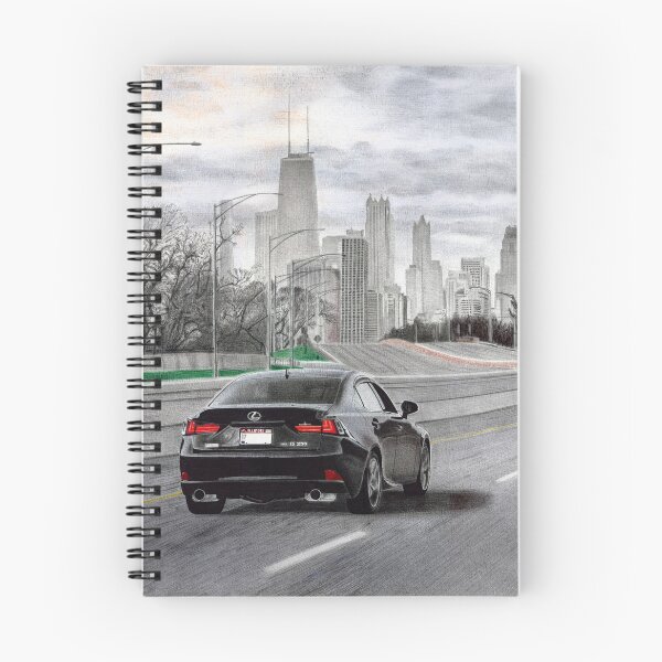 Item preview, Lexus IS250 with Chicago skyline designed and sold by Car drawings by Pavlo Scherbatyuk.