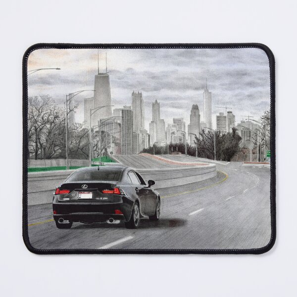 Item preview, Lexus IS250 with Chicago skyline designed and sold by Car drawings by Pavlo Scherbatyuk.