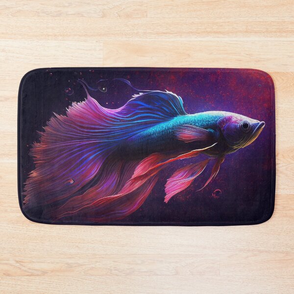 Item preview, Betta Fish Dark Red Ocean designed and sold by neuzoticart.