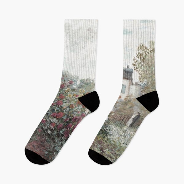 Item preview, The Artist's Garden in Argenteuil (A Corner of the Garden with Dahlias) by Claude Monet (1873) designed and sold by Meliara Prints.