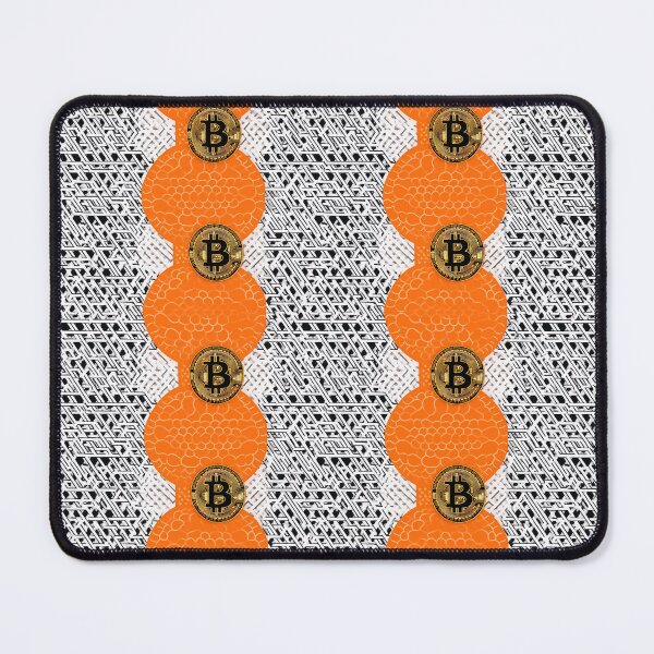 Item preview, Bitcoin , Orange Black White Pattern designed and sold by jaybo75.