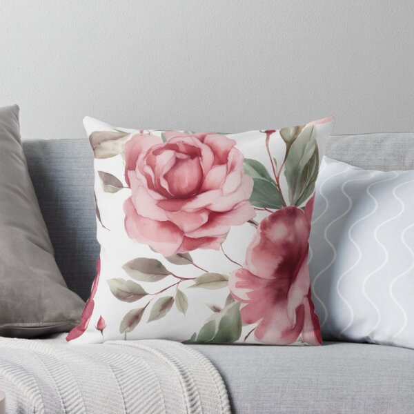 Item preview, Watercolor roses background designed and sold by EozINC.