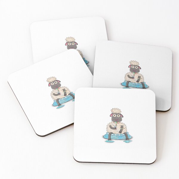 Item preview, Malcolm the massive sheep enjoying a dip. designed and sold by AmberGrange.