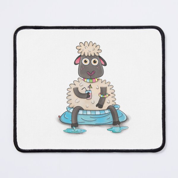 Item preview, Malcolm the massive sheep enjoying a dip. designed and sold by AmberGrange.