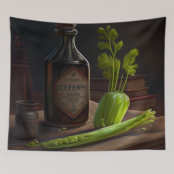 Item preview, A Study in Celery and Pigeon Oil Digital Painting designed and sold by CodeAndColors.
