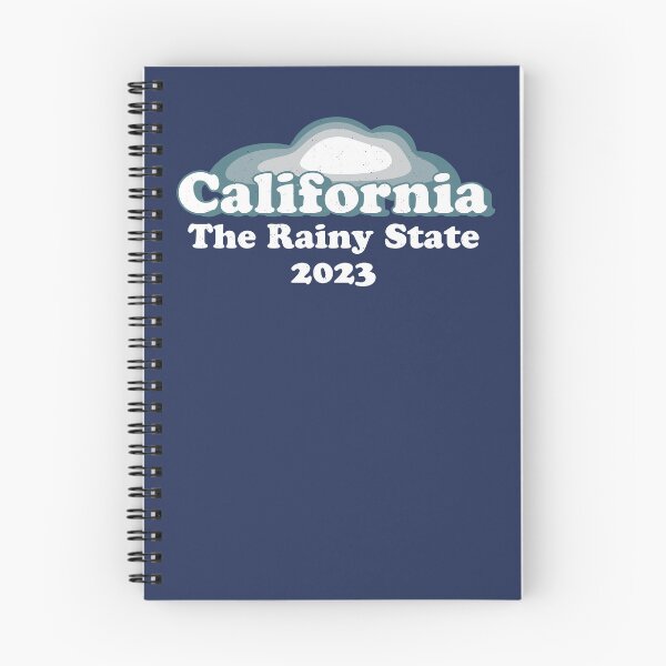 Item preview, California Rainy State Vintage 2023 Atmospheric Storm Rain Snow Floods designed and sold by d247.