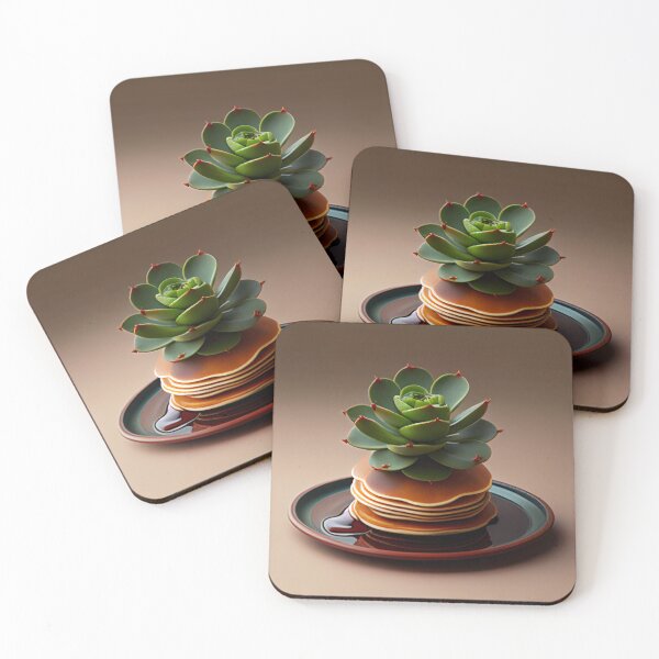 Item preview, The Art of Pancake Stealth A Succulent Recipe Digital Painting designed and sold by CodeAndColors.
