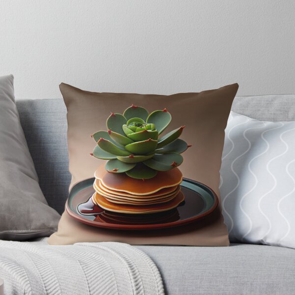 Item preview, The Art of Pancake Stealth A Succulent Recipe Digital Painting designed and sold by CodeAndColors.