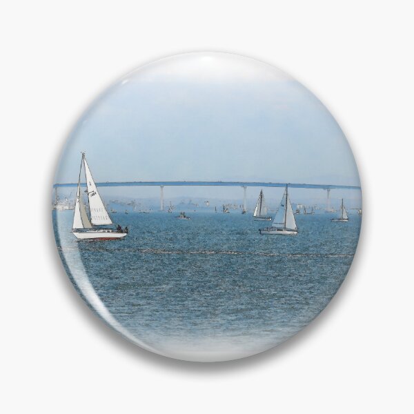 Item preview, The Coronado Bridge With Sailboats designed and sold by KirtTisdale.