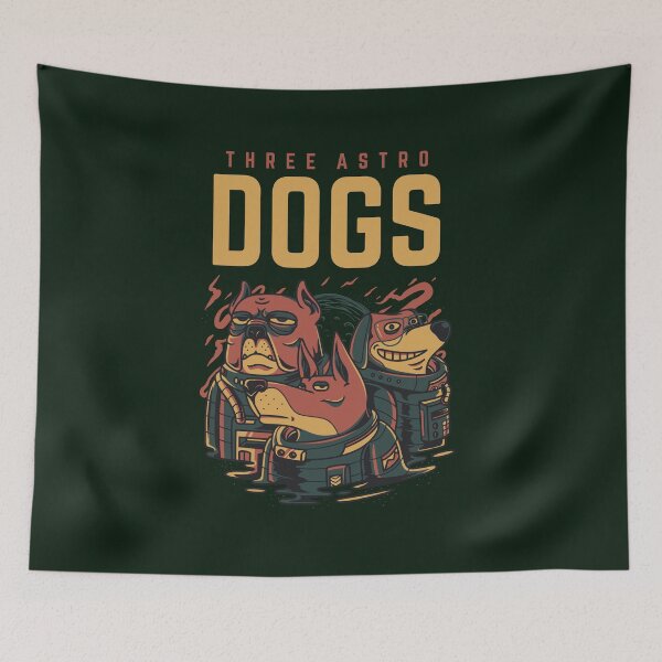 Item preview, Three Astro Dogs designed and sold by thesircurly.