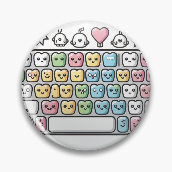 Item preview, Kawaii anime cute keyboard XOXO designed and sold by NxtGenArt.