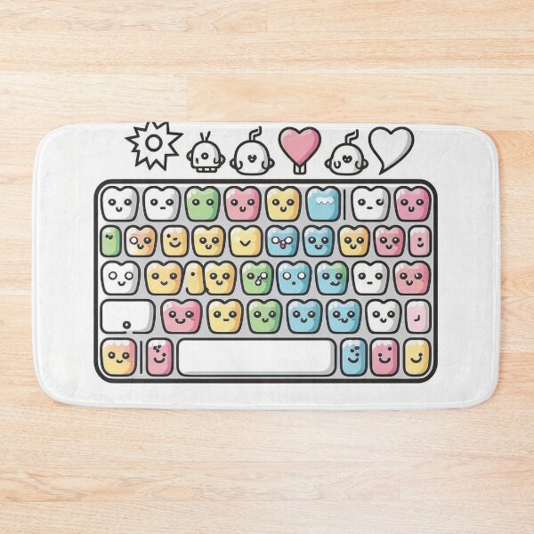 Item preview, Kawaii anime cute keyboard XOXO designed and sold by NxtGenArt.