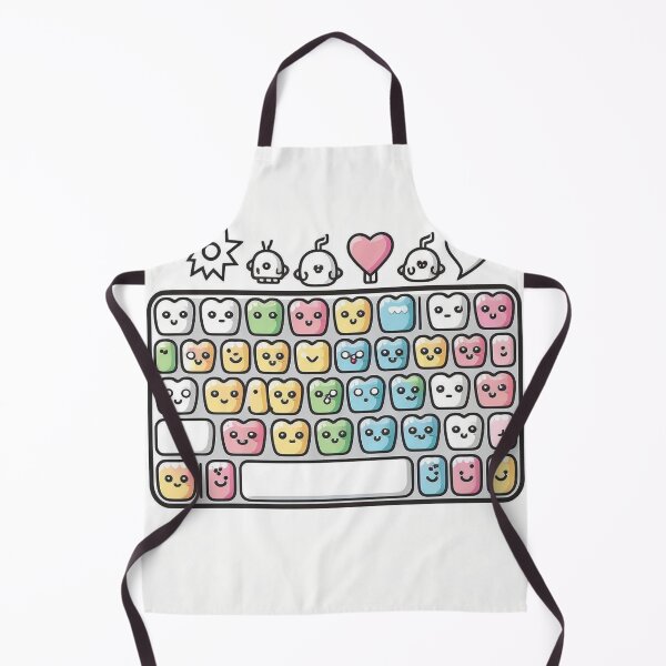 Item preview, Kawaii anime cute keyboard XOXO designed and sold by NxtGenArt.